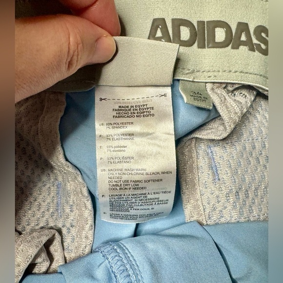 Adidas Golf Shorts Mens 34 Blue Performance Flat Front Casual - Picture 7 of 10